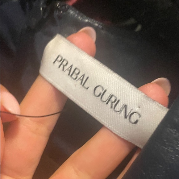 Prabal Gurung Dark Blue and White Dress - Picture 5 of 5